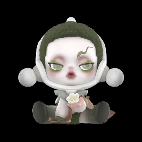 Pop Mart: Skullpanda The Ink Plum Blossom Series Figure - The Moss - Picture 1 of 2